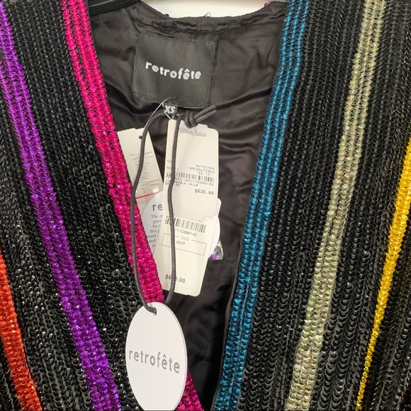 RETROFETE Gabrielle Long Sleeve Robe Wrap Dress - Picture 14 of 16